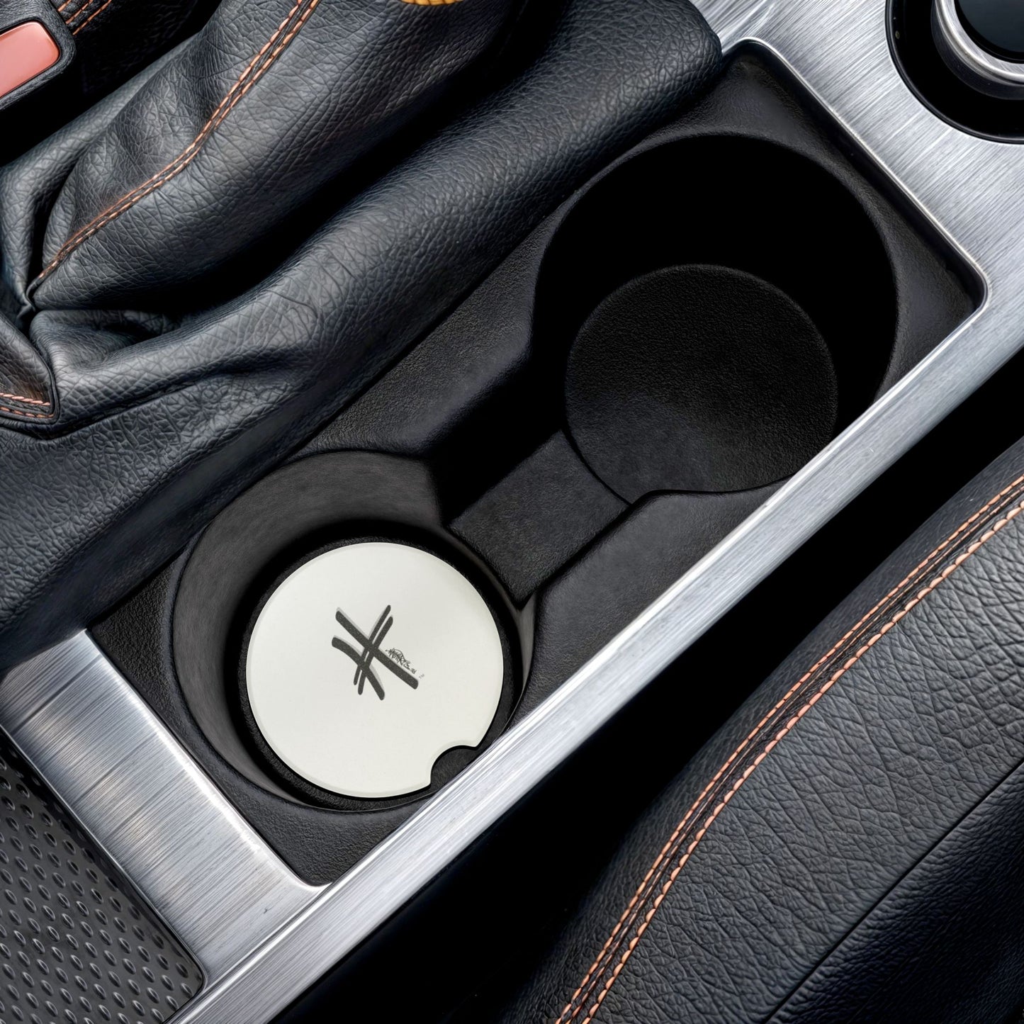 Soapstone Car Coaster, Unique Car Accessories, Gift for Drivers, Car Interior Decor
