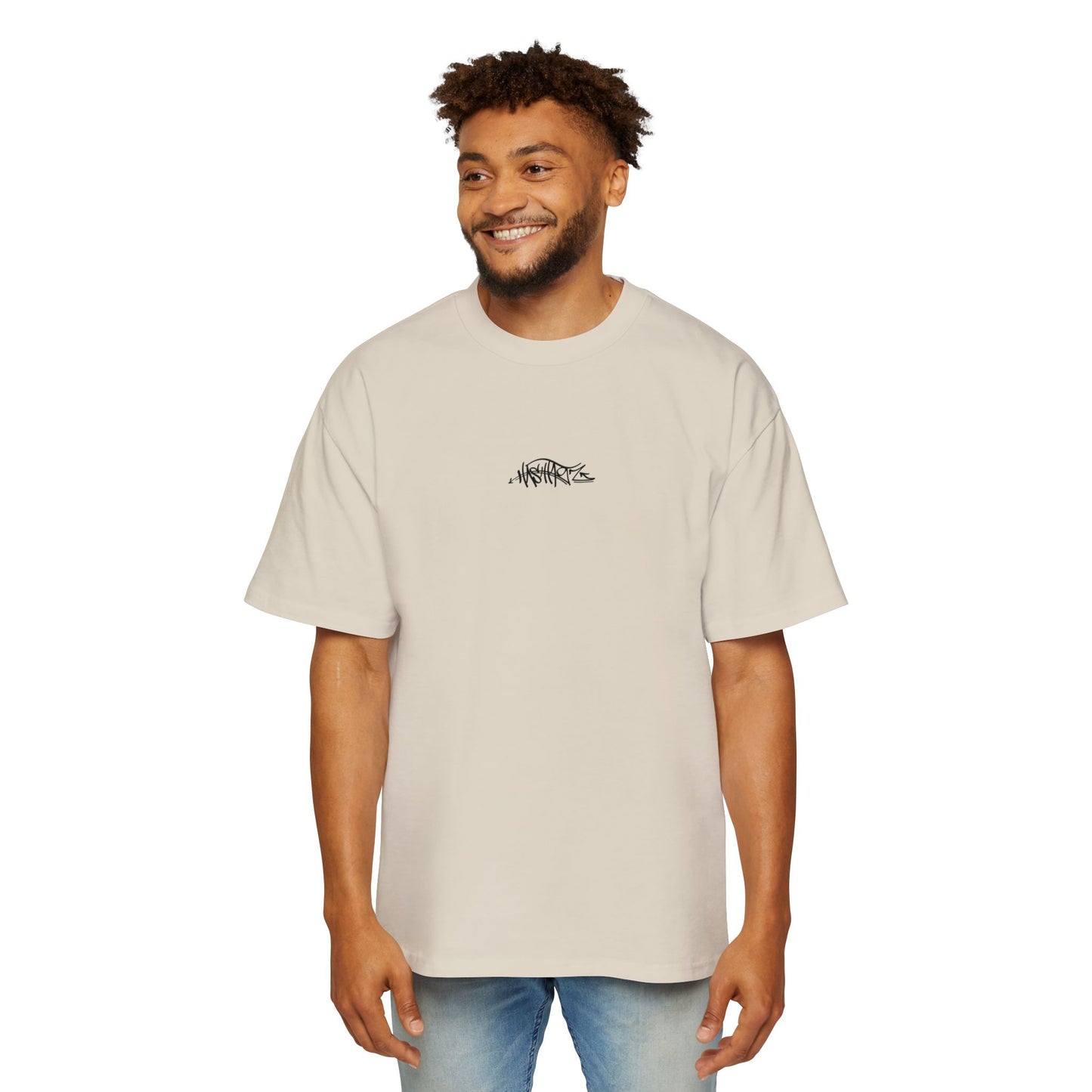 HASHTAGZ - TAGGED UP! - LOGO Heavy Oversized Tee 15% Viscose