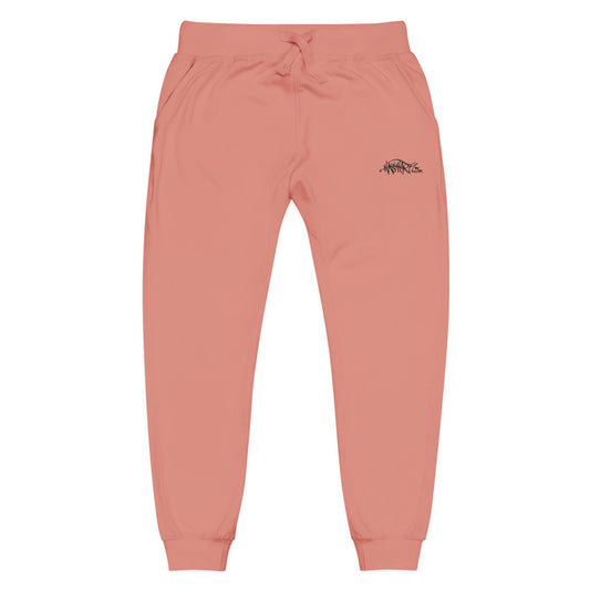 HASHTAGZ® ~ Cozy Embroidered Fleece Sweatpants for Relaxation and Style, Unisex Lounge Wear, Casual Chilling, Gift for Him/Her