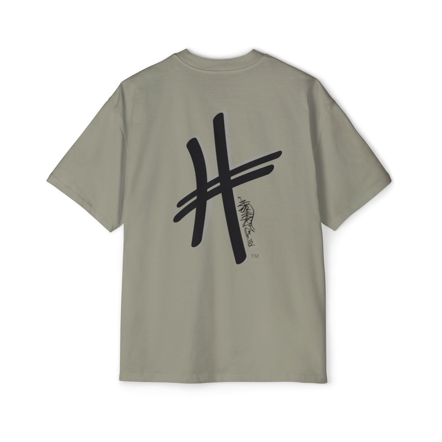 HASHTAGZ - TAGGED UP! - LOGO Heavy Oversized Tee 15% Viscose