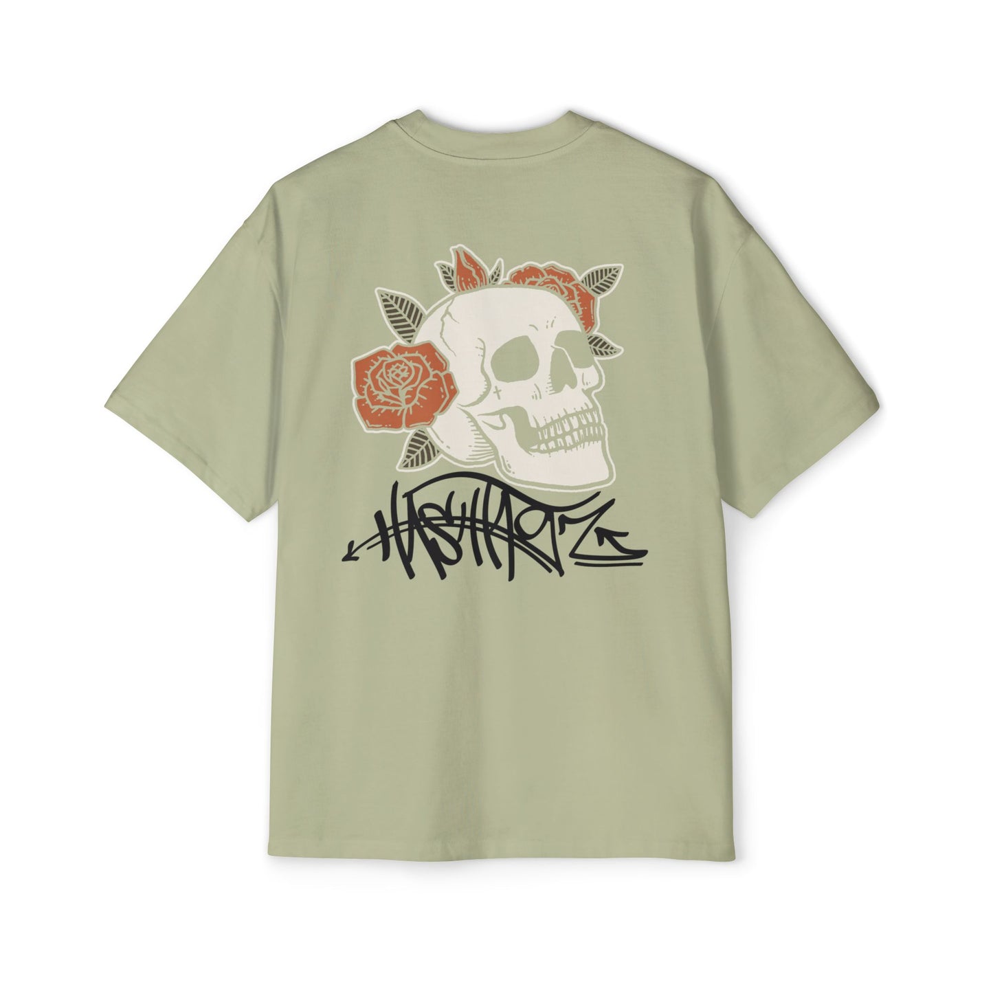 SKULLiROSiS OVERSIZED T-SHIRT - HASHTAGZ THC DESIGNS