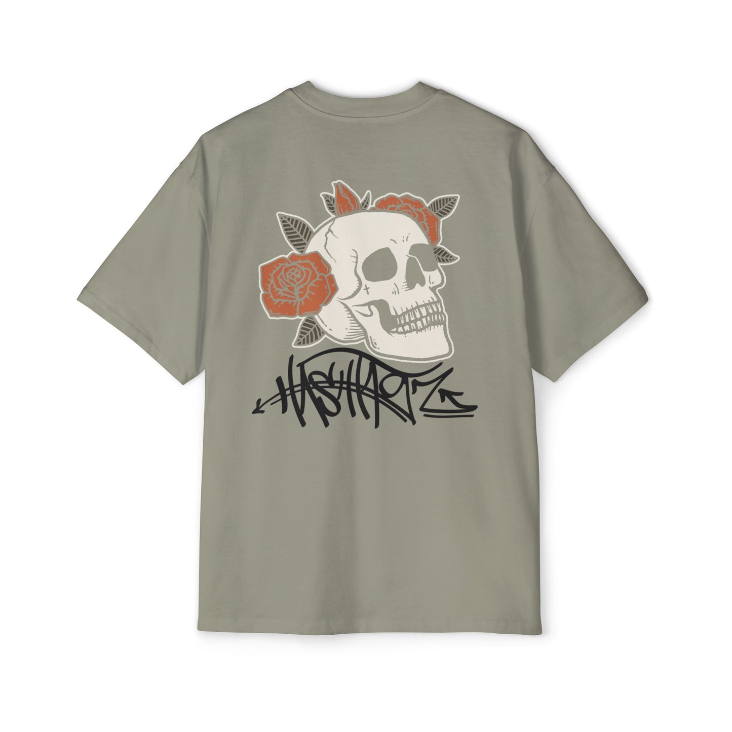 SKULLiROSiS OVERSIZED T-SHIRT - HASHTAGZ THC DESIGNS