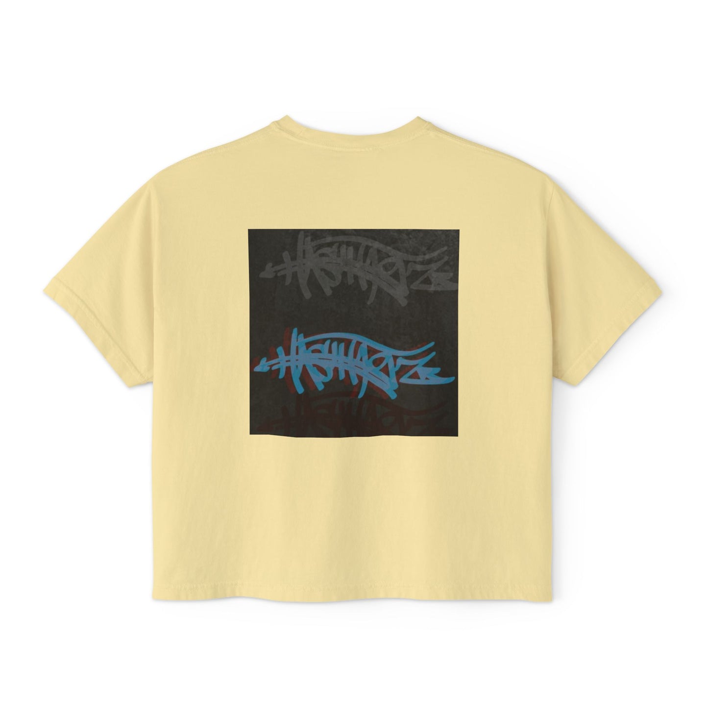 Stylish Women's Boxy Tee with HASHTAGZ Graffiti Bomb Graphic