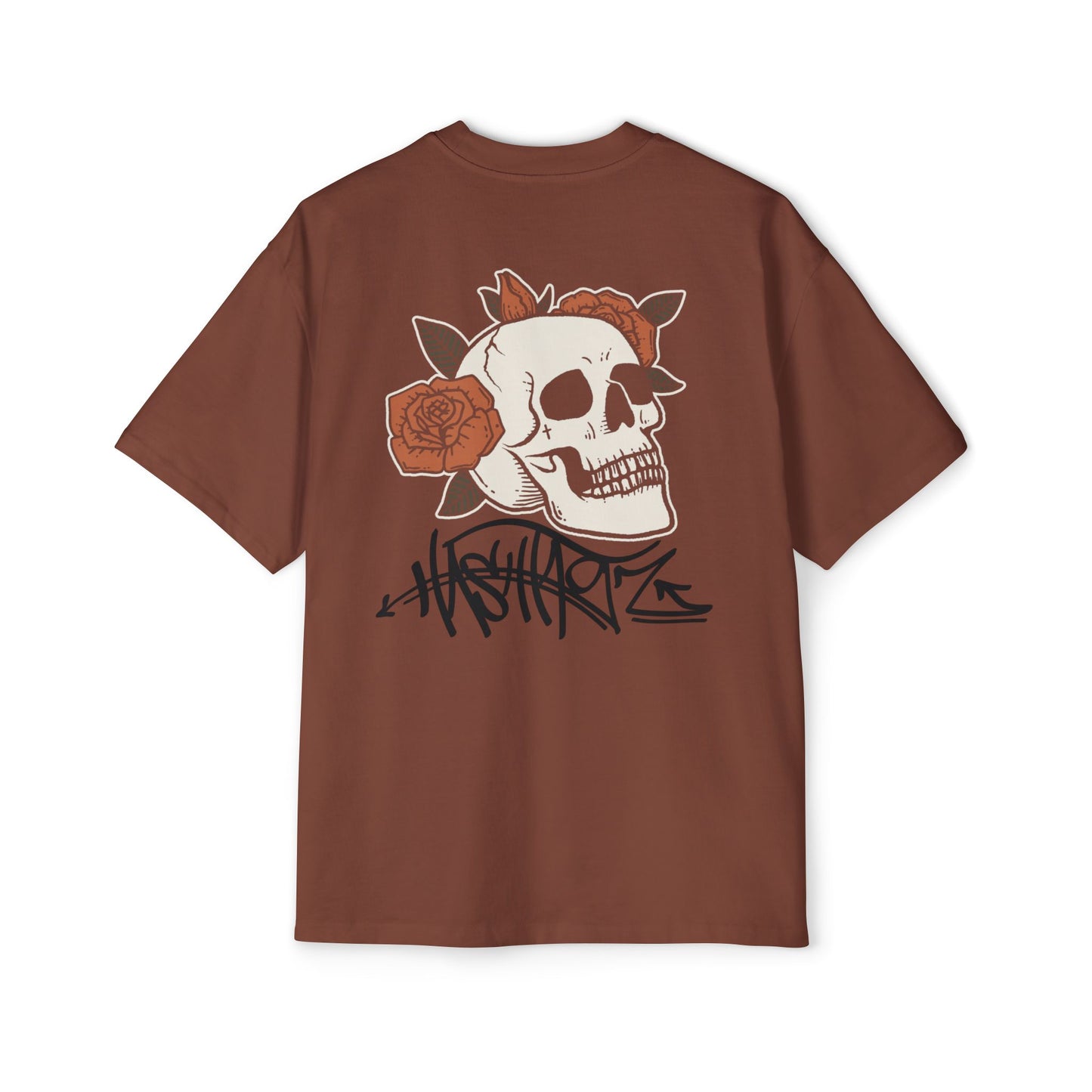 SKULLiROSiS OVERSIZED T-SHIRT - HASHTAGZ THC DESIGNS