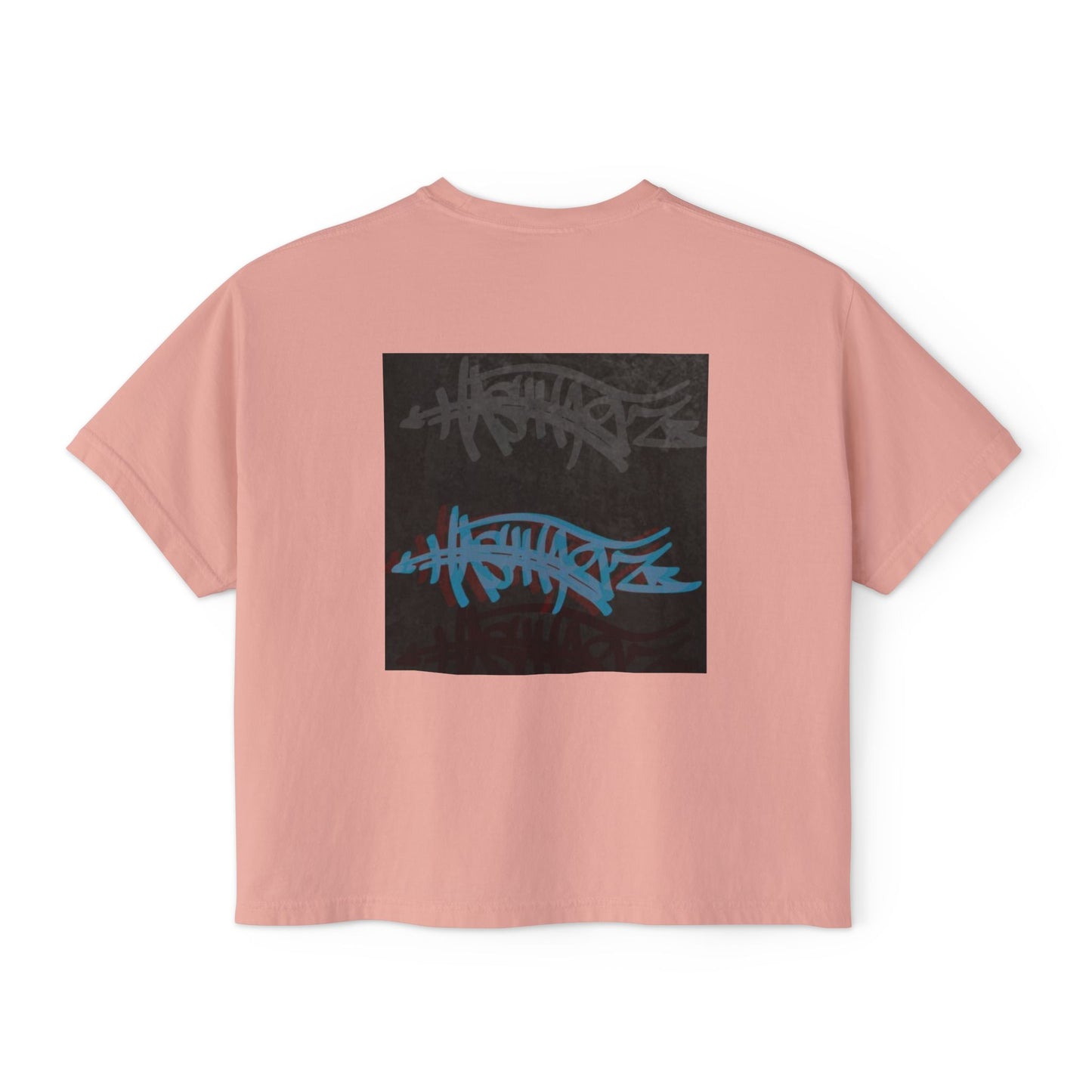 Stylish Women's Boxy Tee with HASHTAGZ Graffiti Bomb Graphic