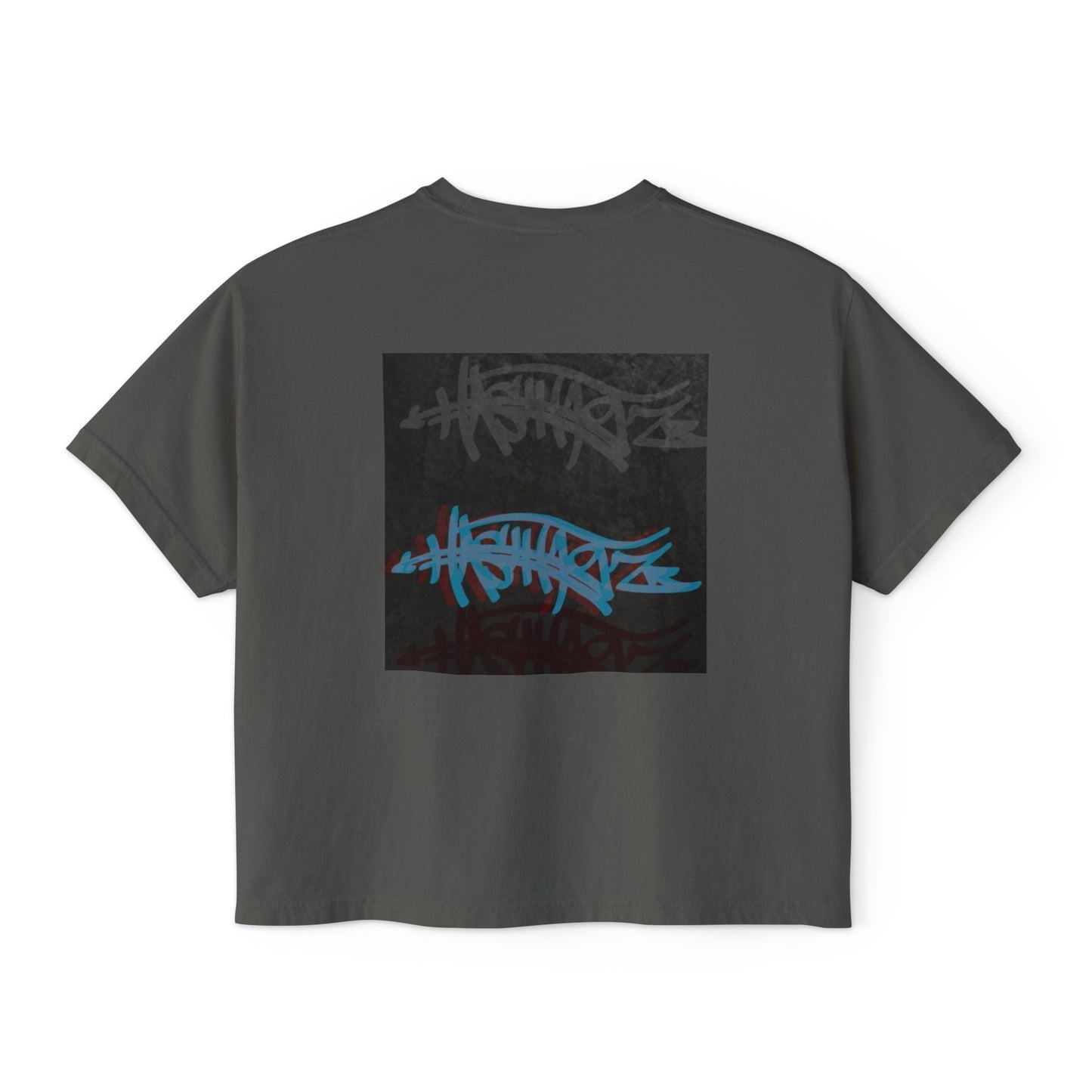 Stylish Women's Boxy Tee with HASHTAGZ Graffiti Bomb Graphic