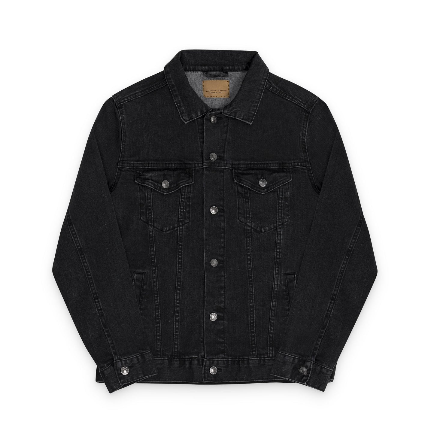 HASHTAGZ TAGGED UP! - Stylish Unisex Embroidered Denim Jacket, Casual Jacket, Trendy Outerwear, Layering Piece, Gift for Him/Her