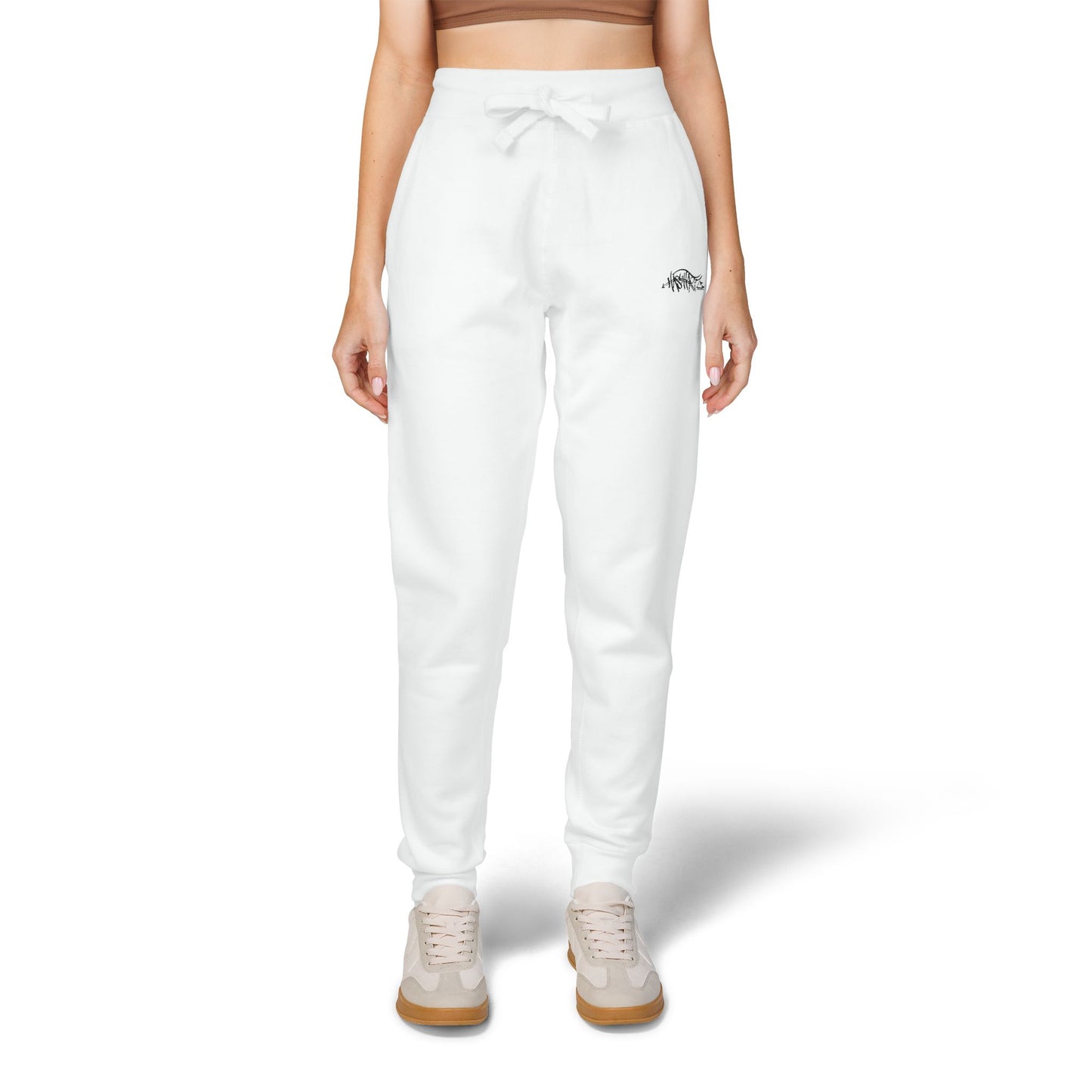 HASHTAGZ® ~ Cozy Embroidered Fleece Sweatpants for Relaxation and Style, Unisex Lounge Wear, Casual Chilling, Gift for Him/Her