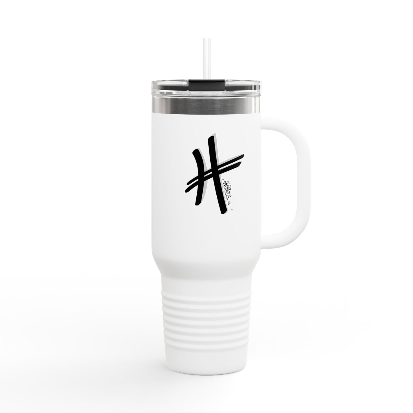 HASHTAGZ® - Insulated Travel Mug - 40oz, Motivational Coffee Tumbler, Personalized Drinkware, Reusable  Mug for Outdoors, Unique Gift for Travelers
