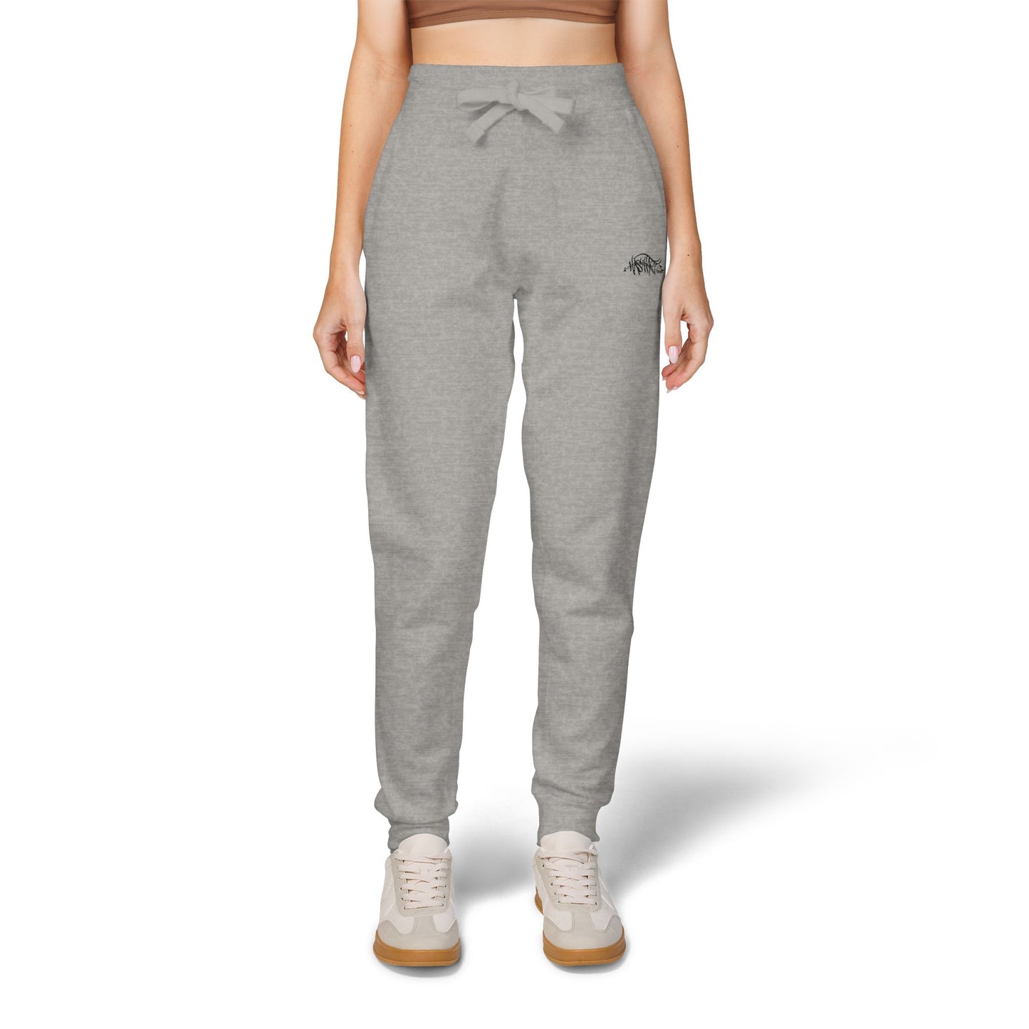 HASHTAGZ® ~ Cozy Embroidered Fleece Sweatpants for Relaxation and Style, Unisex Lounge Wear, Casual Chilling, Gift for Him/Her