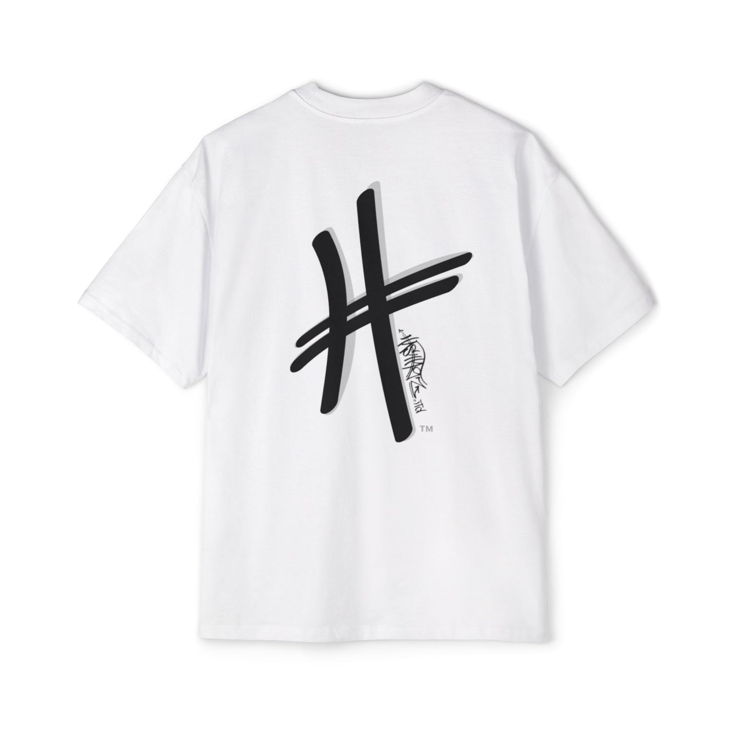 HASHTAGZ - TAGGED UP! - LOGO Heavy Oversized Tee 15% Viscose