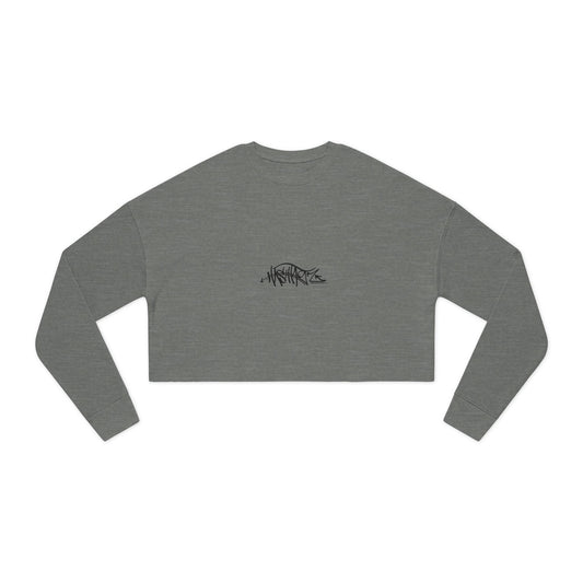 HASHTAGZ® ~ Trendy Women's Cropped Sweatshirt, Stylish Crop Top, Casual Sweatshirt for Every Day, Comfortable Layering Top, Perfect for Spring & Fall