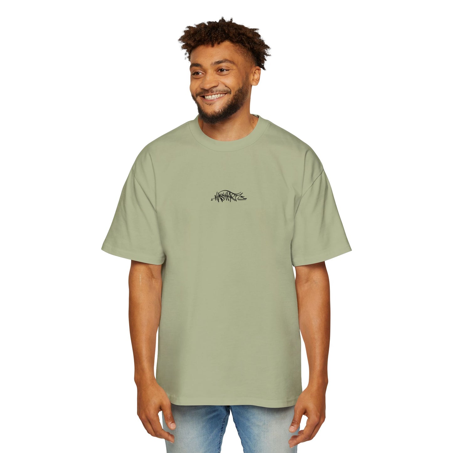 HASHTAGZ - TAGGED UP! - LOGO Heavy Oversized Tee 15% Viscose