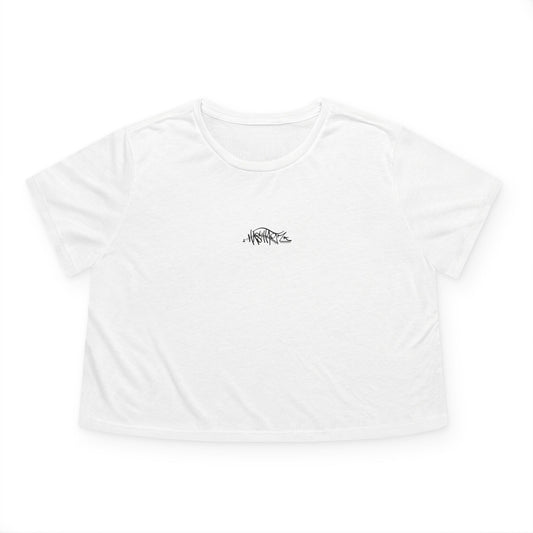 HASHTAGZ - TAGGED UP! XO -Flowy Cropped Tee