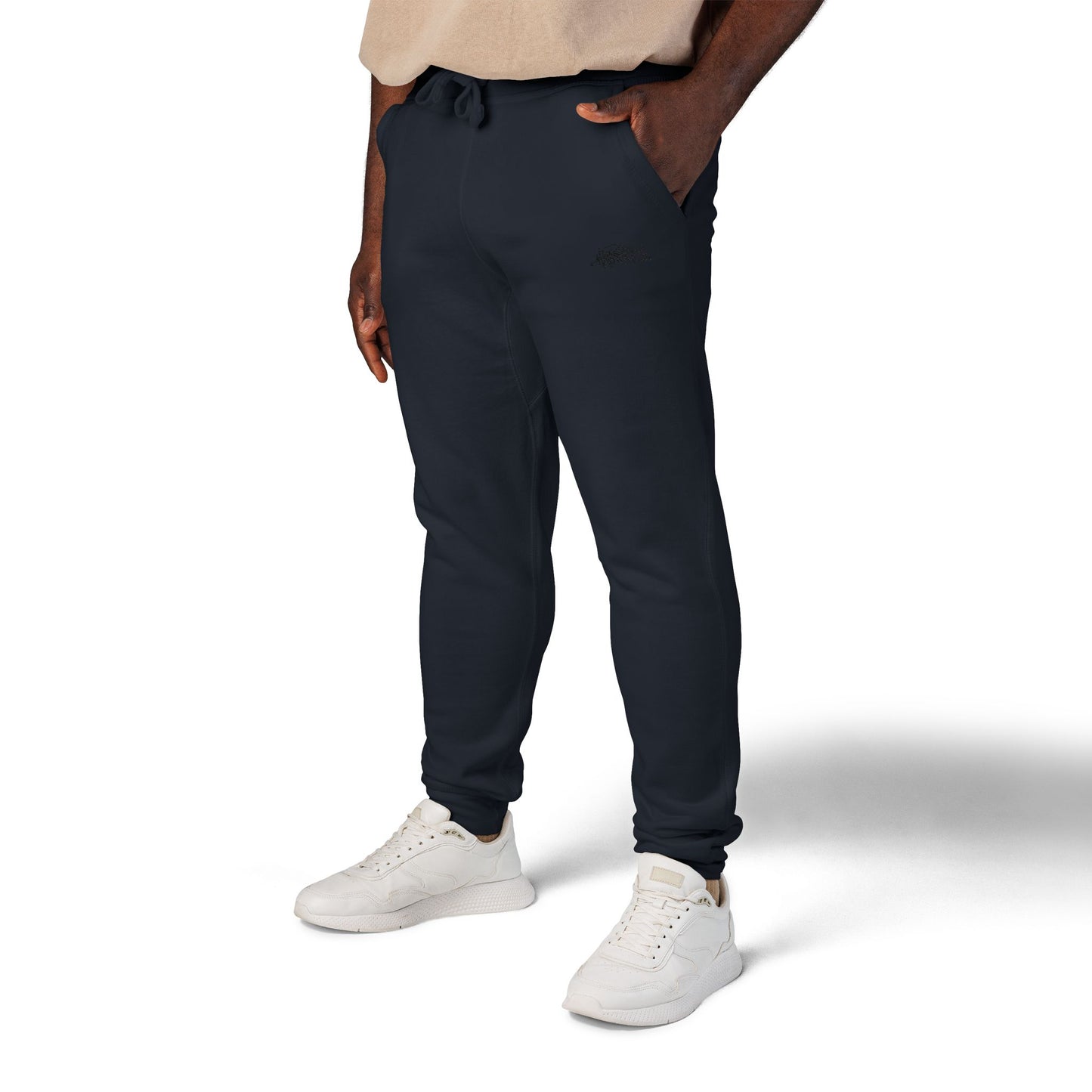 HASHTAGZ® ~ Cozy Embroidered Fleece Sweatpants for Relaxation and Style, Unisex Lounge Wear, Casual Chilling, Gift for Him/Her