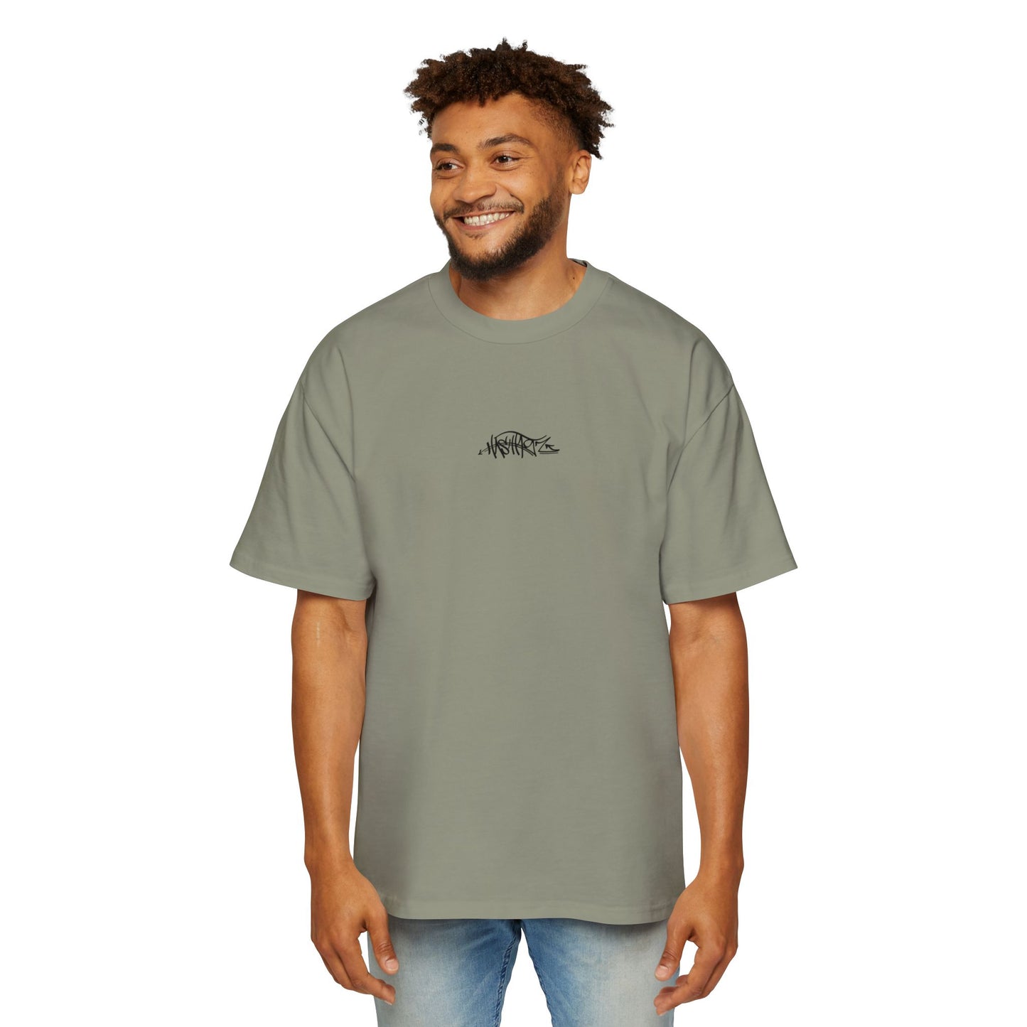 HASHTAGZ - TAGGED UP! - LOGO Heavy Oversized Tee 15% Viscose