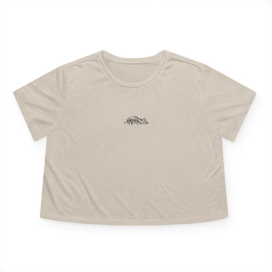 HASHTAGZ - TAGGED UP! XO -Flowy Cropped Tee