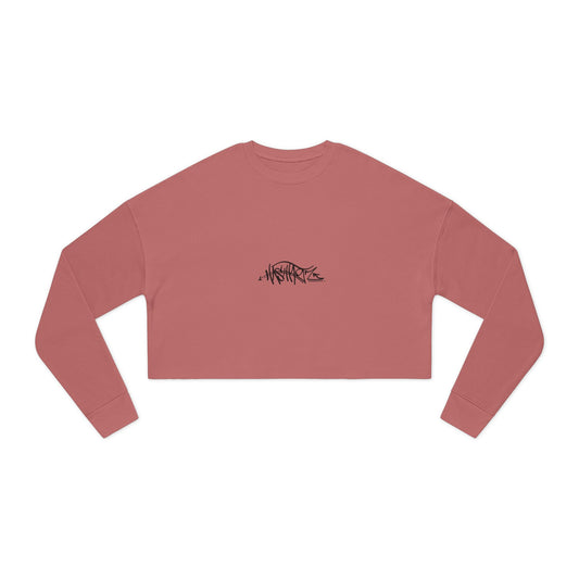 HASHTAGZ® ~ Trendy Women's Cropped Sweatshirt, Stylish Crop Top, Casual Sweatshirt for Every Day, Comfortable Layering Top, Perfect for Spring & Fall