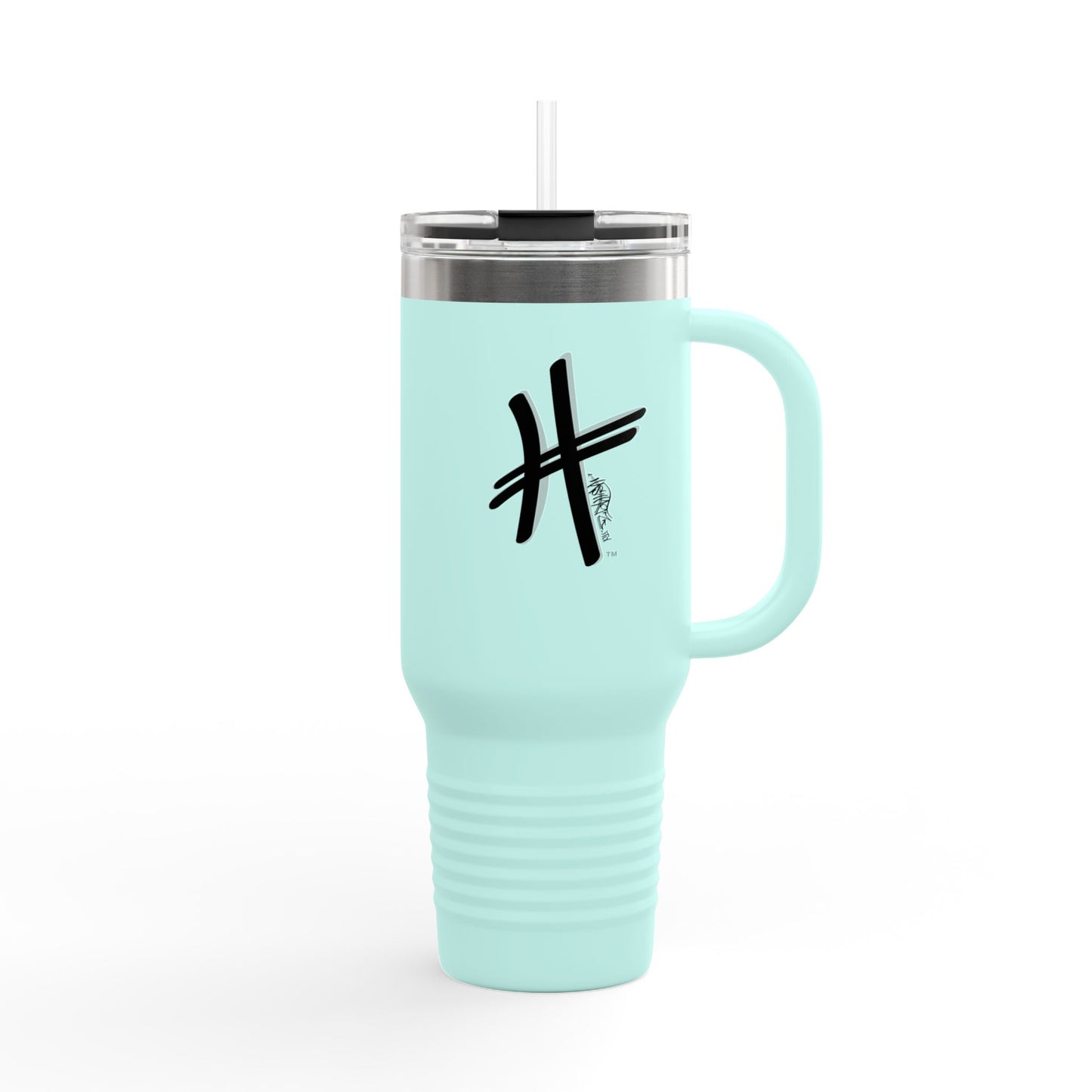 HASHTAGZ® - Insulated Travel Mug - 40oz, Motivational Coffee Tumbler, Personalized Drinkware, Reusable  Mug for Outdoors, Unique Gift for Travelers
