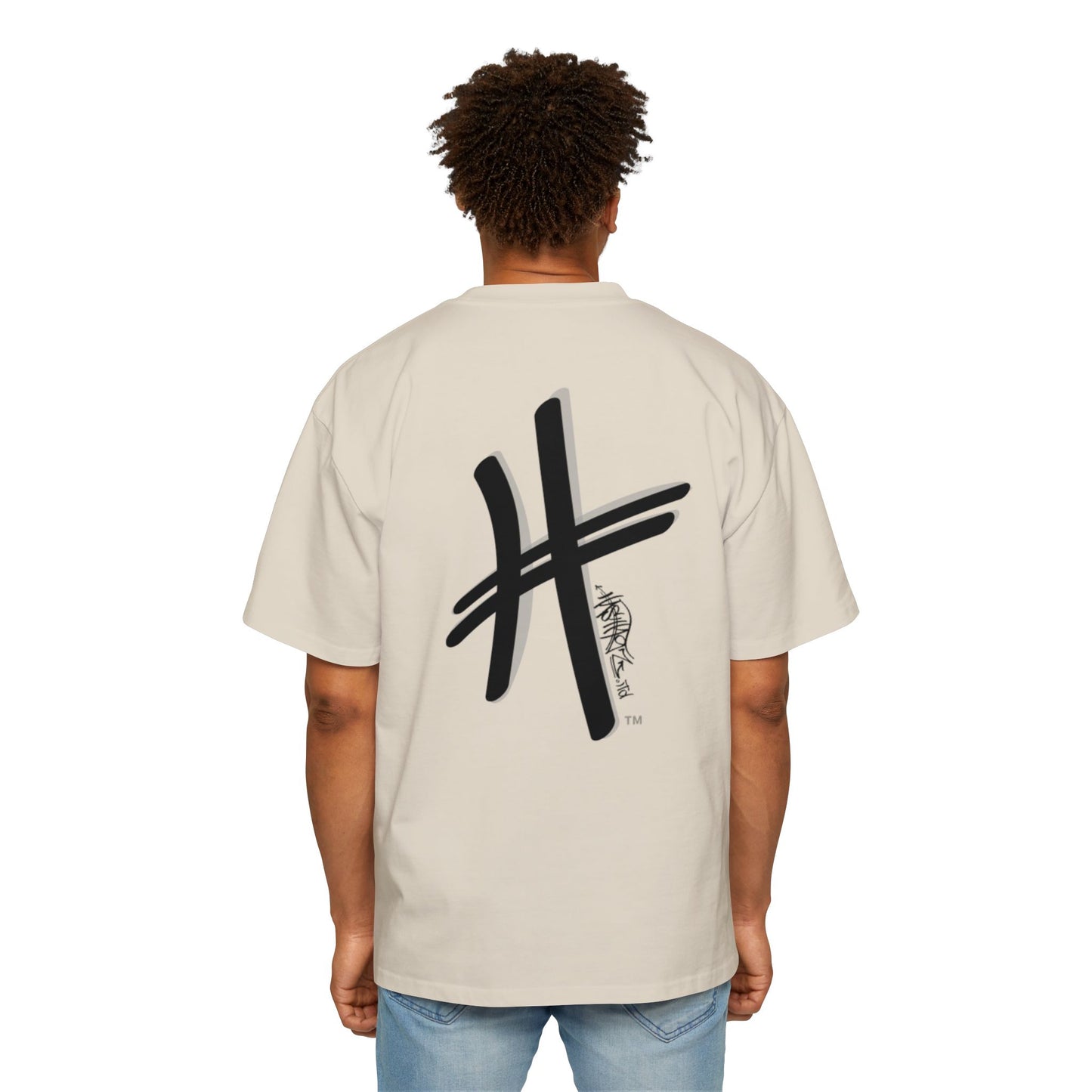 HASHTAGZ - TAGGED UP! - LOGO Heavy Oversized Tee 15% Viscose