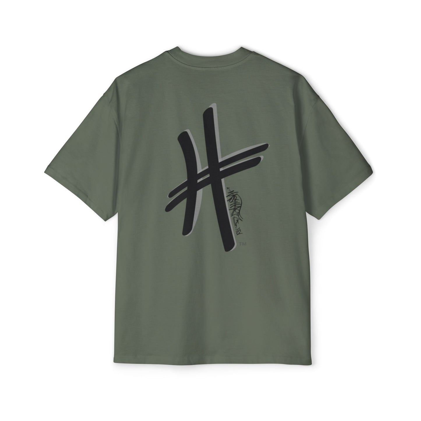 HASHTAGZ - TAGGED UP! - LOGO Heavy Oversized Tee 15% Viscose