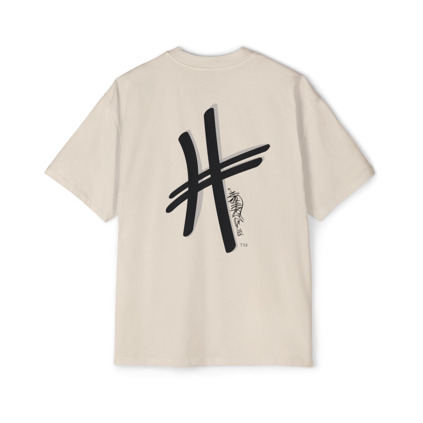 HASHTAGZ - TAGGED UP! - LOGO Heavy Oversized Tee 15% Viscose