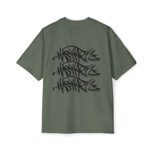 HASHTAGZ® LTD - TAGGED UP! - Men's Oversized Graphic Tee