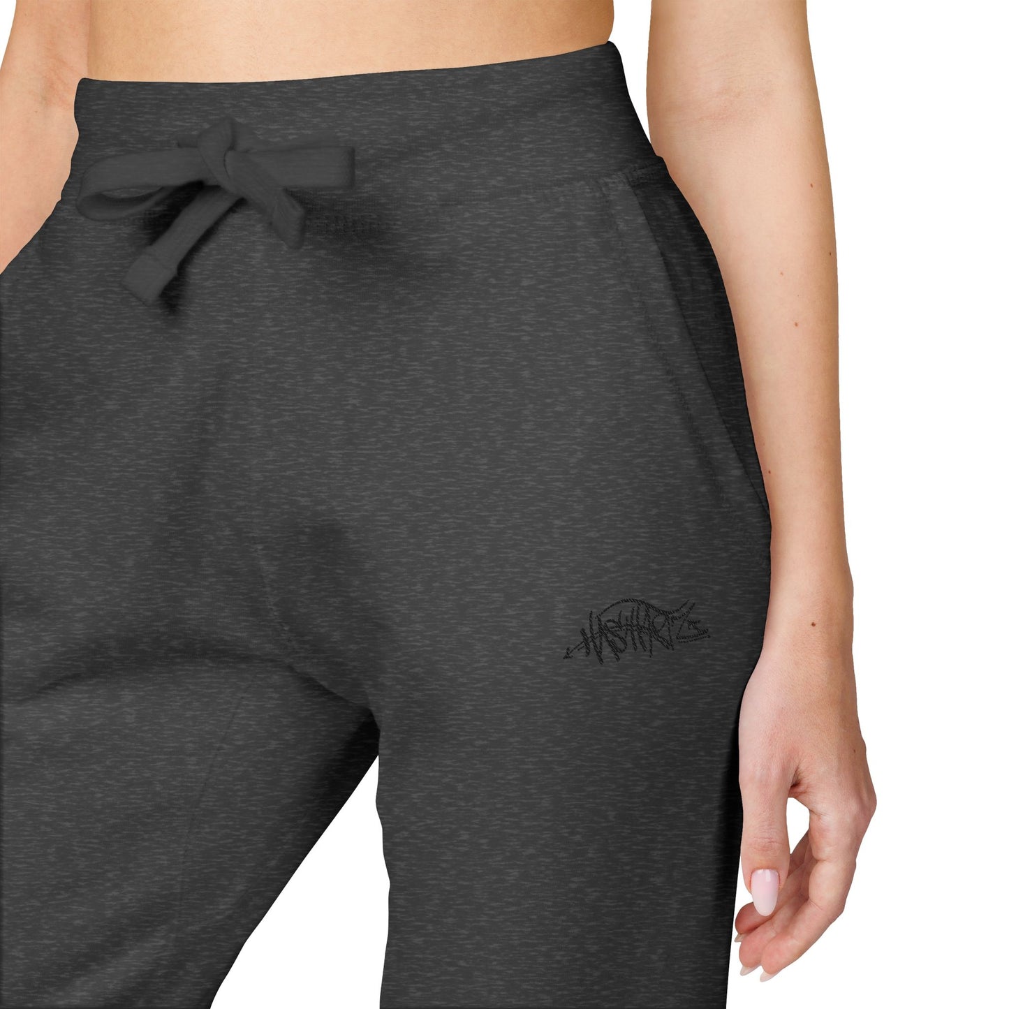 HASHTAGZ® ~ Cozy Embroidered Fleece Sweatpants for Relaxation and Style, Unisex Lounge Wear, Casual Chilling, Gift for Him/Her