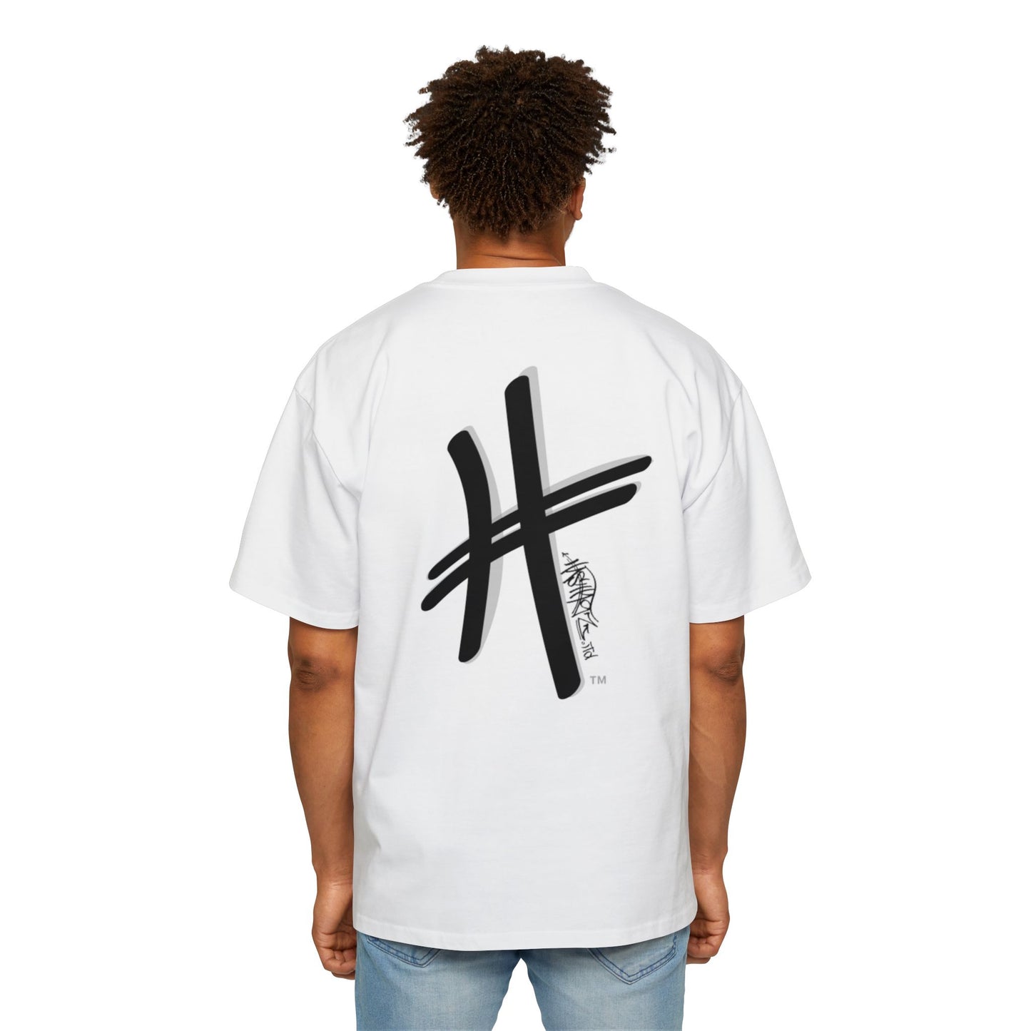 HASHTAGZ - TAGGED UP! - LOGO Heavy Oversized Tee 15% Viscose