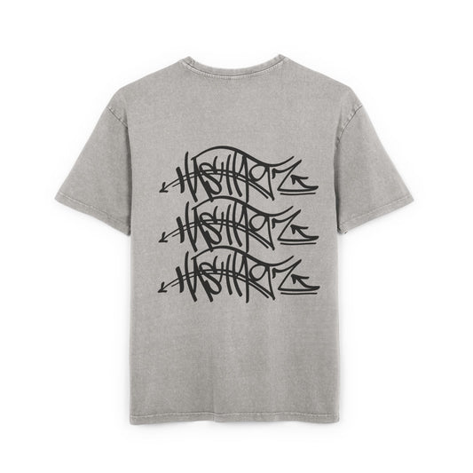 HASHTAGZ TAGGED UP! Acid Wash Oversize Tee, Vintage Style