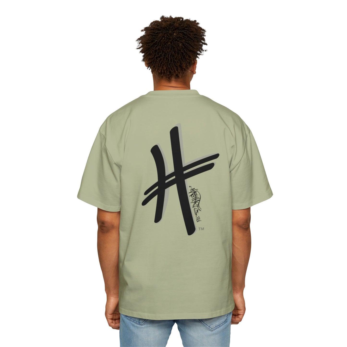 HASHTAGZ - TAGGED UP! - LOGO Heavy Oversized Tee 15% Viscose