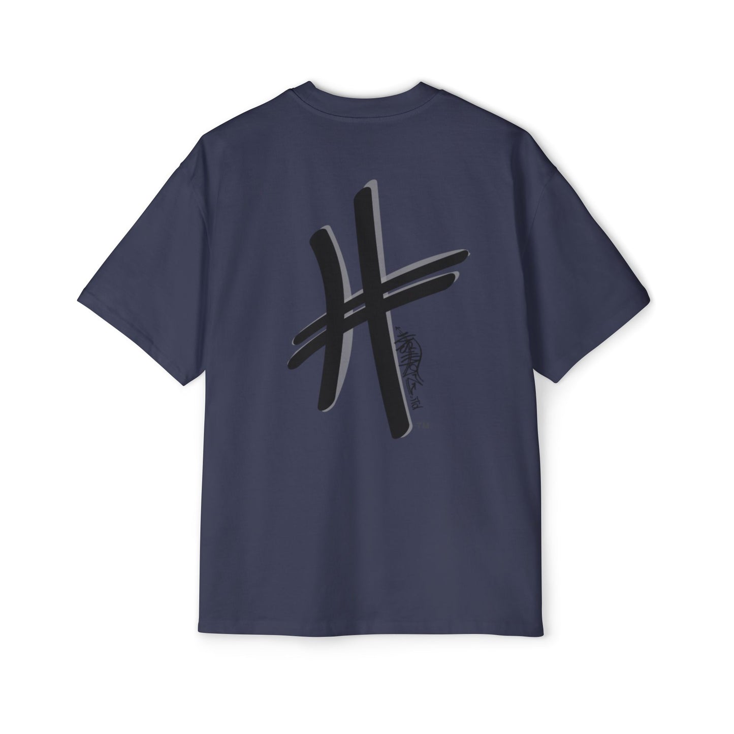 HASHTAGZ - TAGGED UP! - LOGO Heavy Oversized Tee 15% Viscose