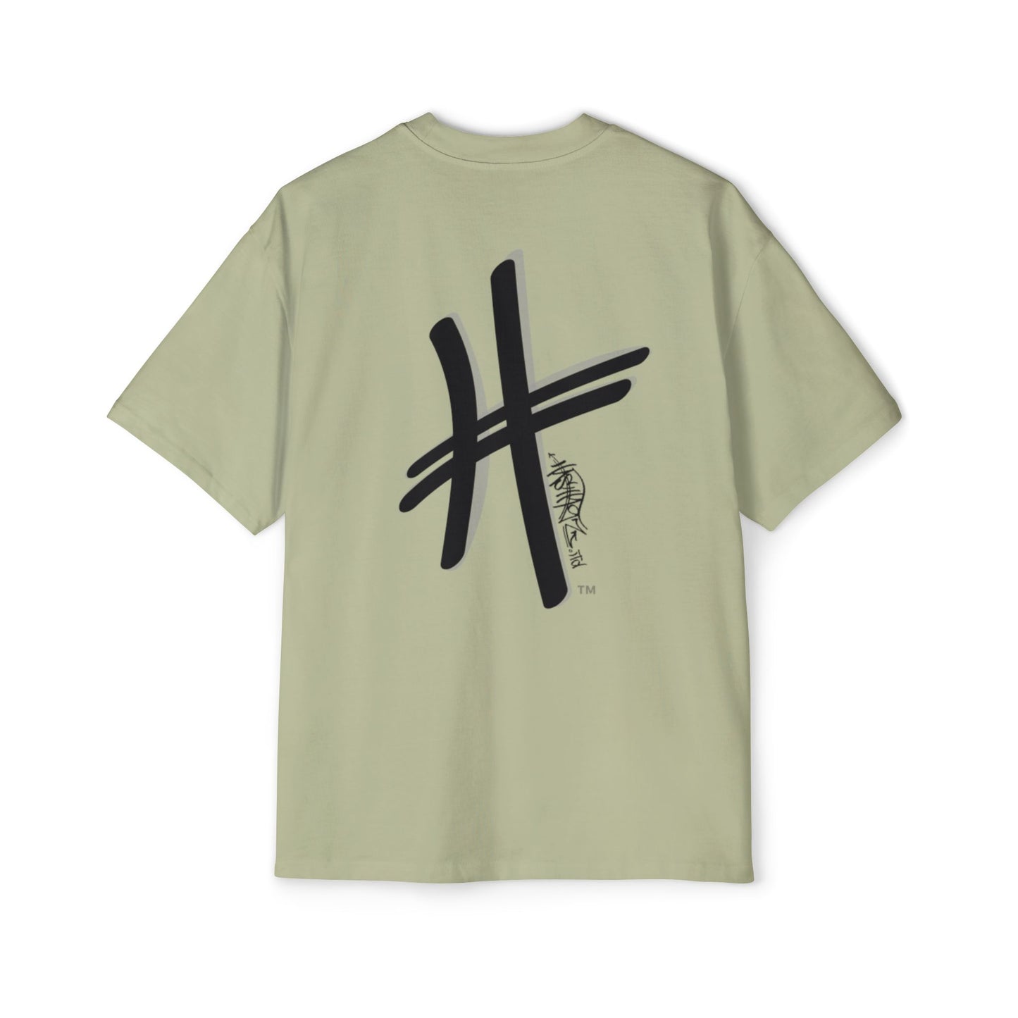 HASHTAGZ - TAGGED UP! - LOGO Heavy Oversized Tee 15% Viscose