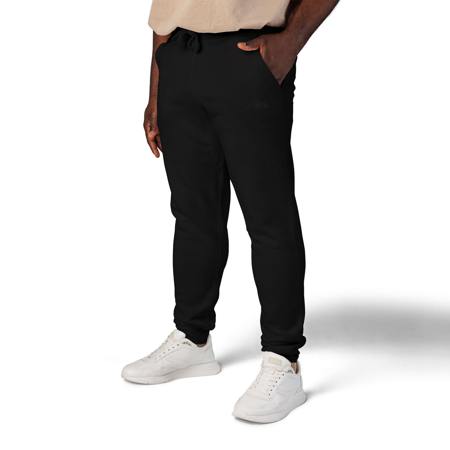 HASHTAGZ® ~ Cozy Embroidered Fleece Sweatpants for Relaxation and Style, Unisex Lounge Wear, Casual Chilling, Gift for Him/Her