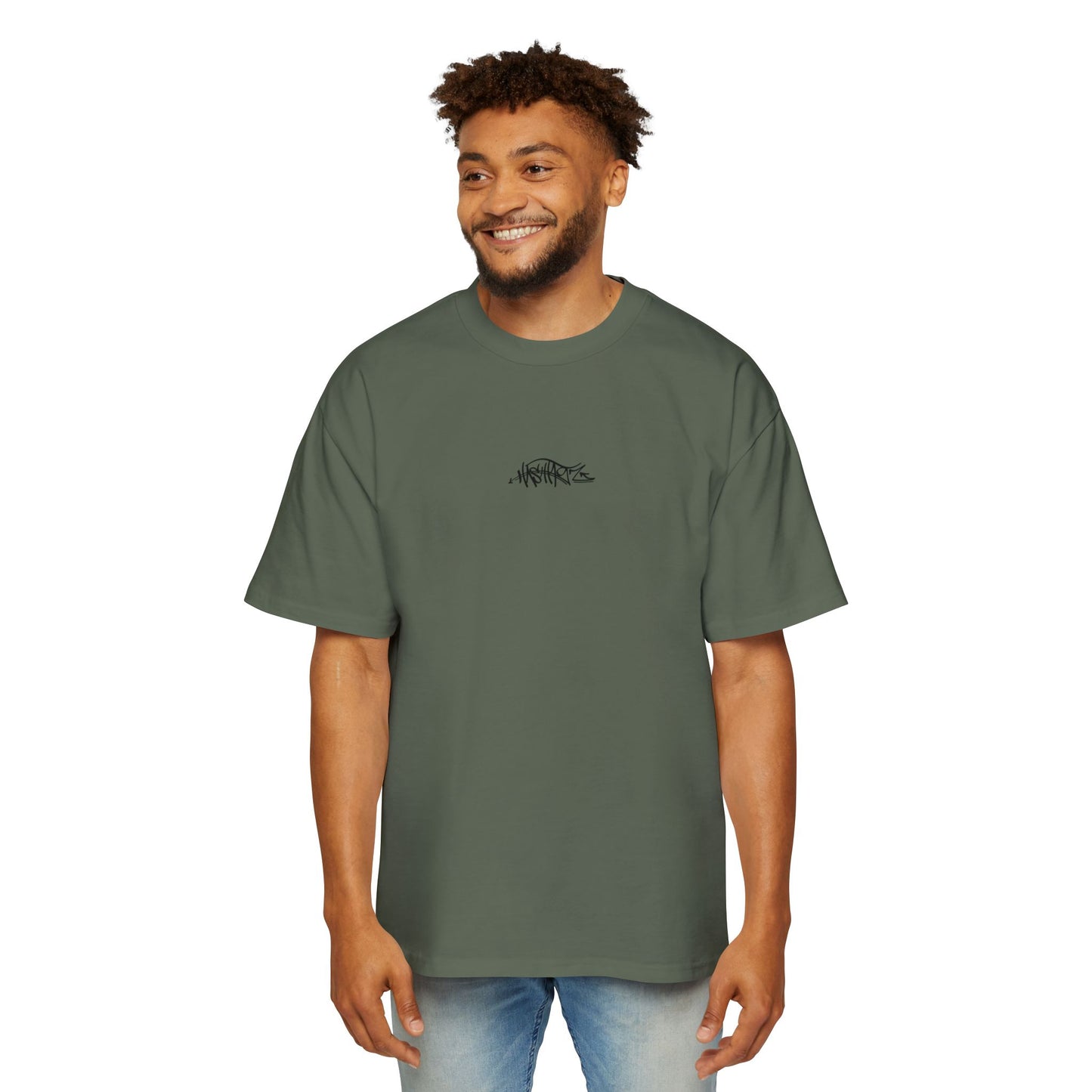 HASHTAGZ - TAGGED UP! - LOGO Heavy Oversized Tee 15% Viscose