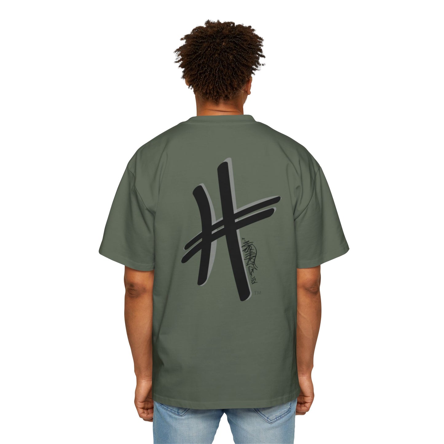 HASHTAGZ - TAGGED UP! - LOGO Heavy Oversized Tee 15% Viscose