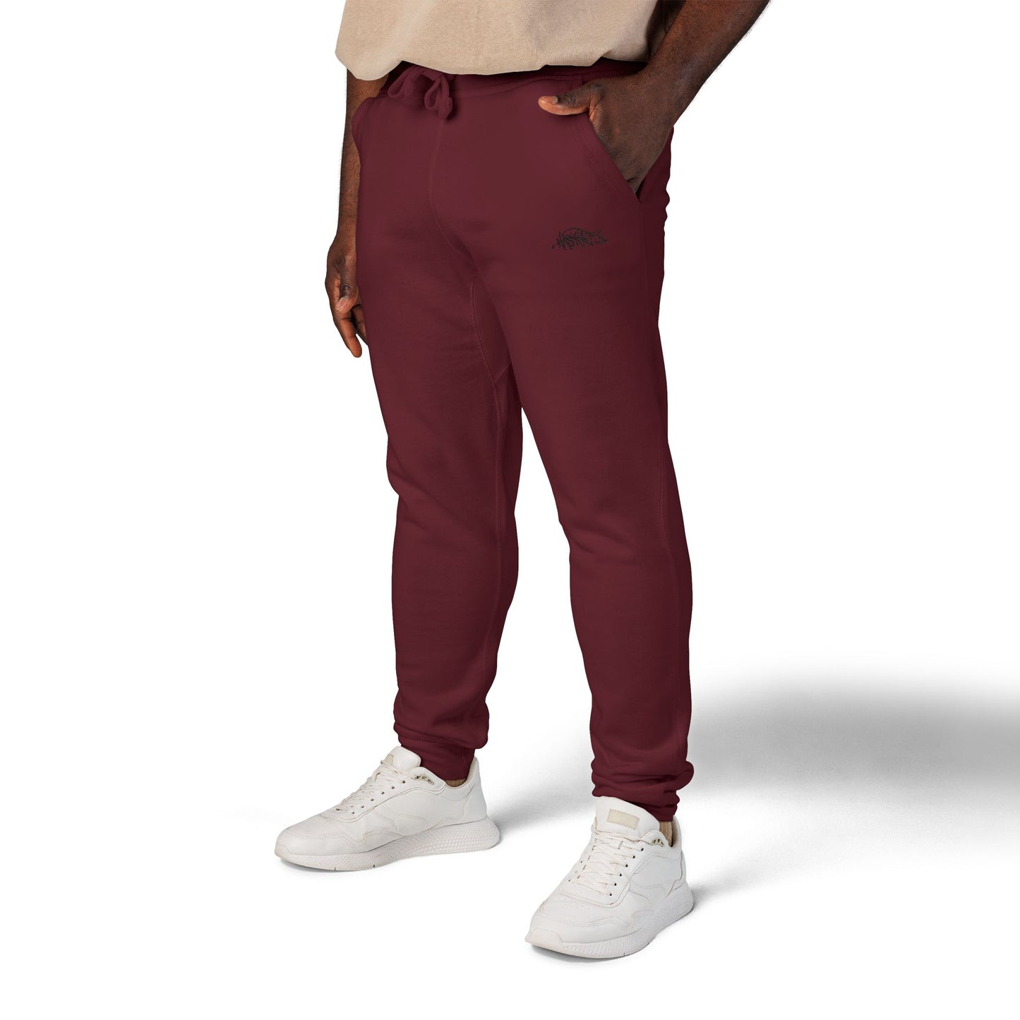 HASHTAGZ® ~ Cozy Embroidered Fleece Sweatpants for Relaxation and Style, Unisex Lounge Wear, Casual Chilling, Gift for Him/Her