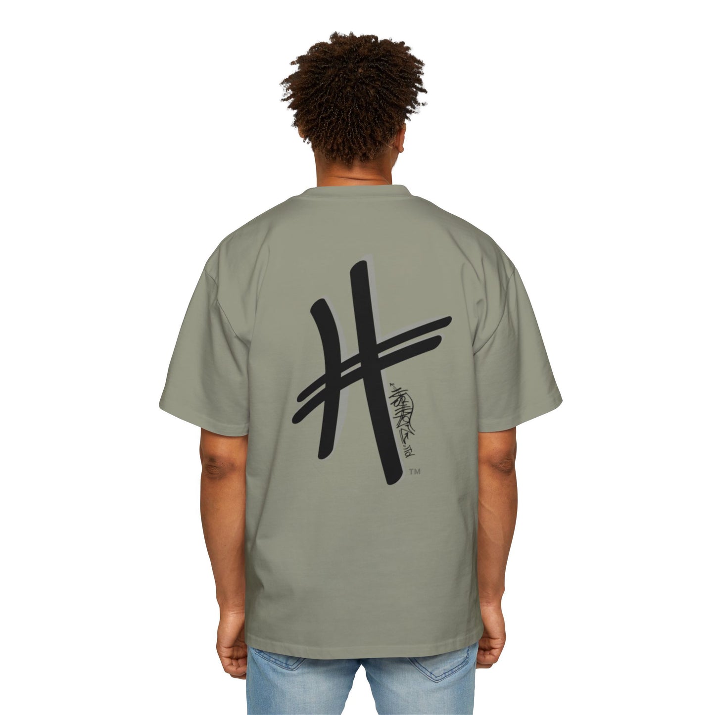 HASHTAGZ - TAGGED UP! - LOGO Heavy Oversized Tee 15% Viscose